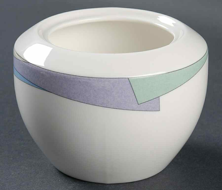 Pastel Wave Sugar Bowl No Lid by Mikasa-1