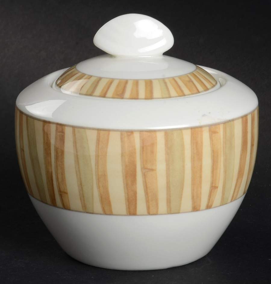 Bamboo Grove Sugar Bowl & Lid by Mikasa-1