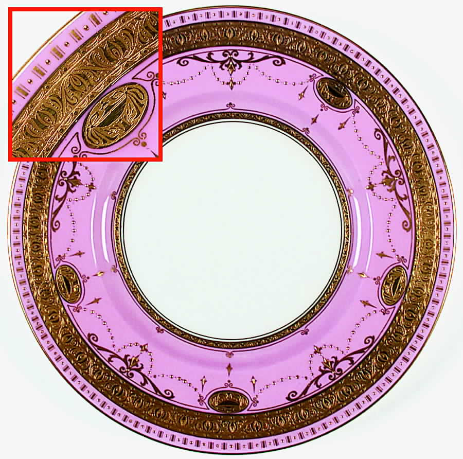 H3655 (Pink) Luncheon Plate by Minton-1