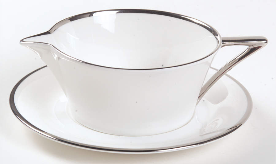 Deco Platinum Gravy Boat & Underplate by Mikasa-1