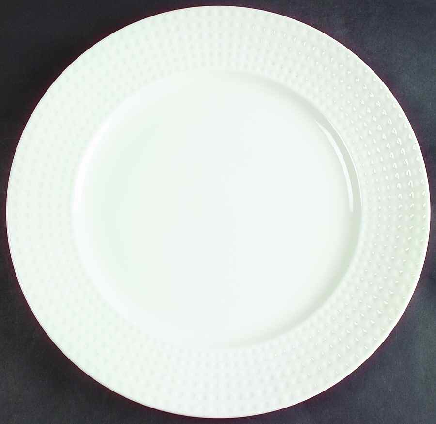 Detail White 12" Chop Plate (Round Platter) by Mikasa-1