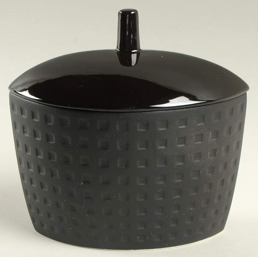 Ebony Contrast Sugar Bowl & Lid by Mikasa-1