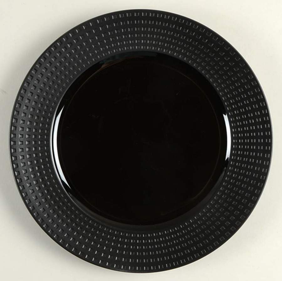 Ebony Contrast 12" Chop Plate (Round Platter) by Mikasa-1
