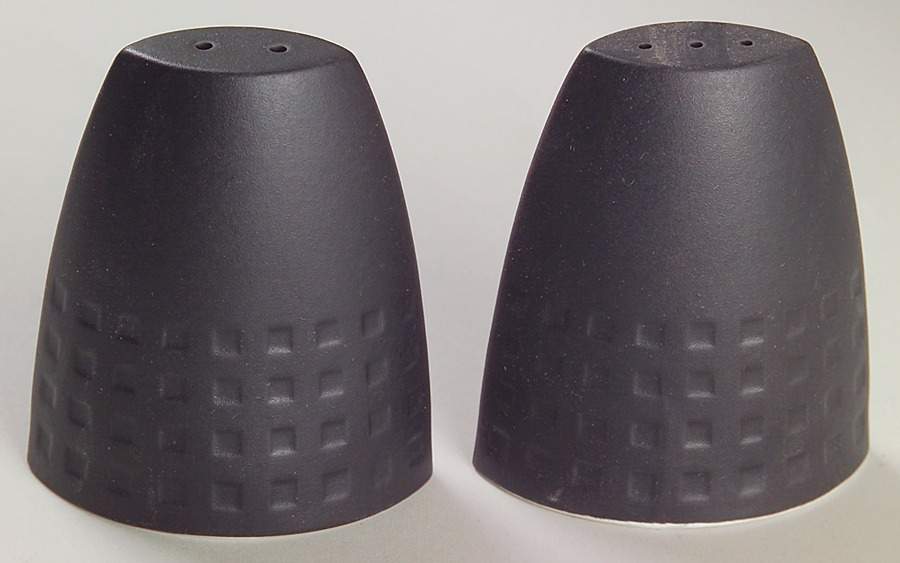 Ebony Contrast Salt & Pepper Set by Mikasa-1