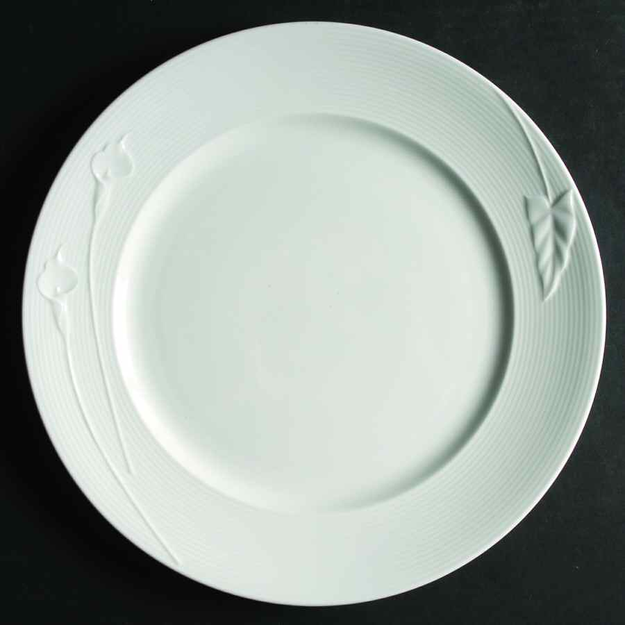 White Garden 12" Chop Plate (Round Platter) by Mikasa-1