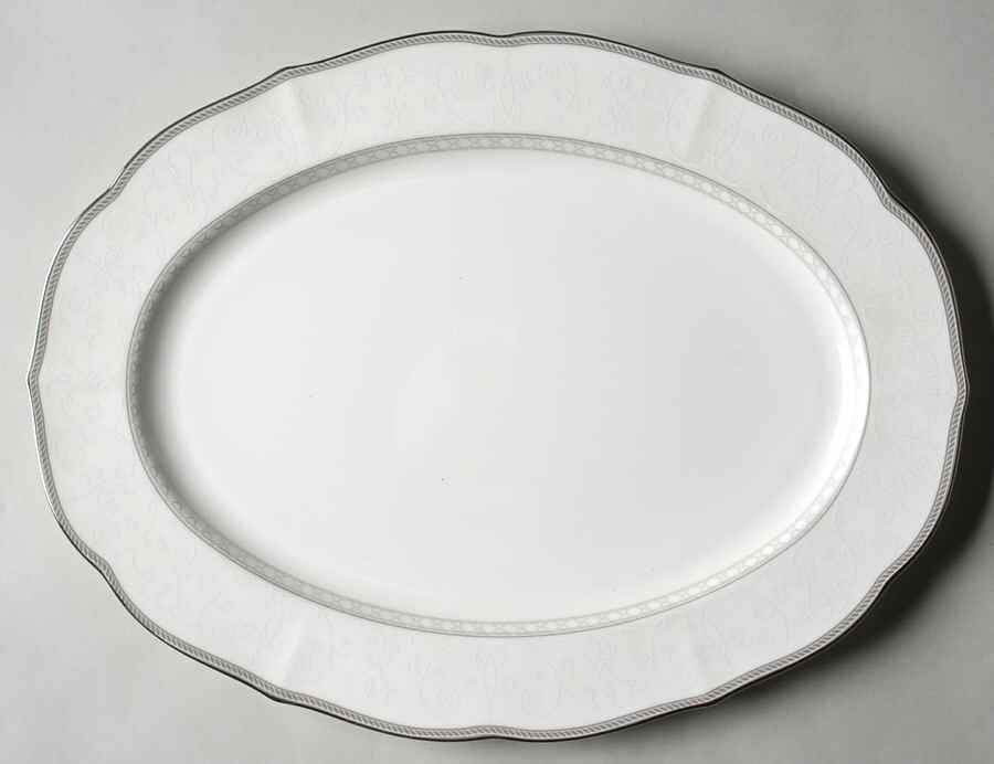 Ashley 14" Oval Serving Platter by Mikasa-1