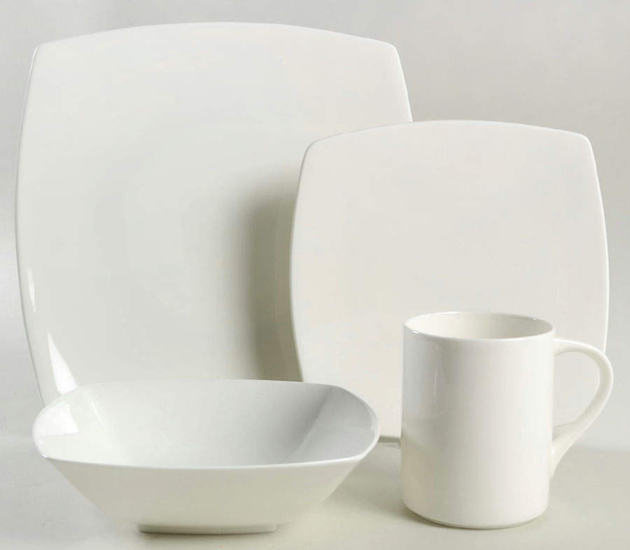 Elegance White 4 Piece Place Setting by Mikasa-1