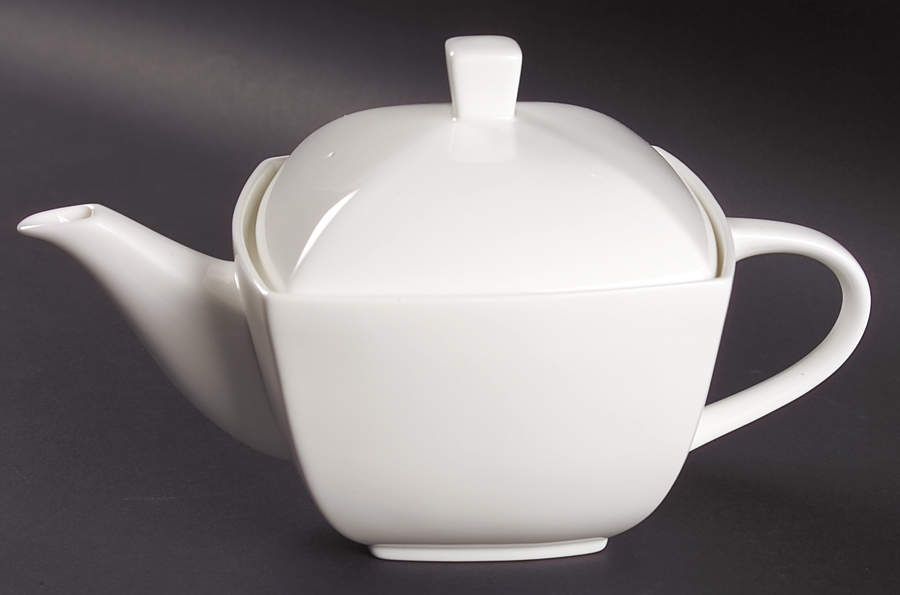 Elegance White Teapot & Lid by Mikasa-1
