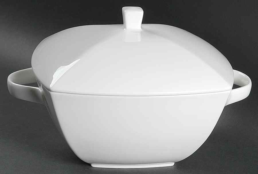 Elegance White 2 Qt Round Covered Casserole by Mikasa-1