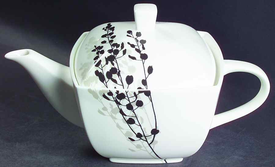 Ebony Shadow Teapot & Lid by Mikasa-1