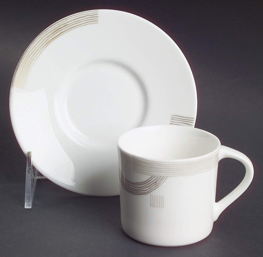 Modern Art Espresso Cup and Saucer Set by Mikasa-1
