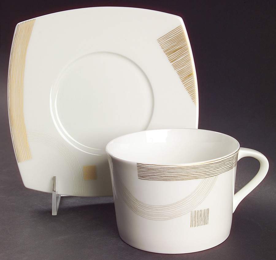 Modern Art Breakfast Cup & Saucer Set by Mikasa-1