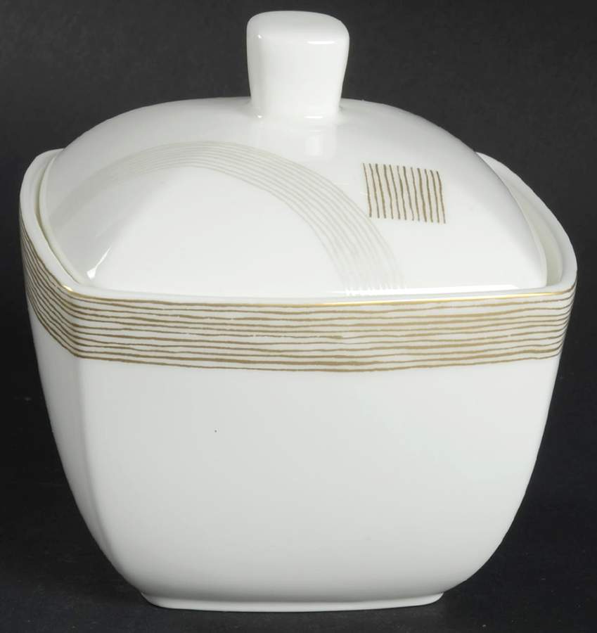 Modern Art Sugar Bowl & Lid by Mikasa-1
