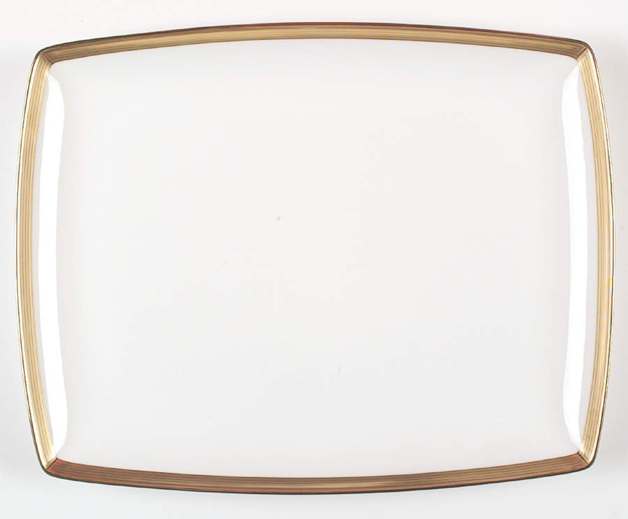 Millennium Gold 13" Rectangular Serving Platter by Mikasa-1