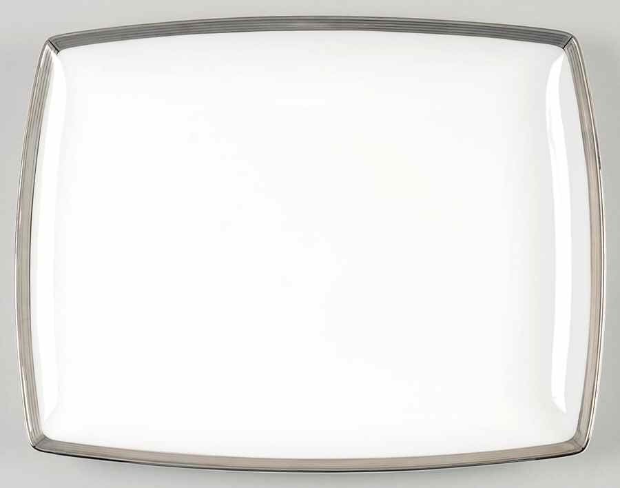 Millennium Platinum 13" Rectangular Serving Platter by Mikasa-1