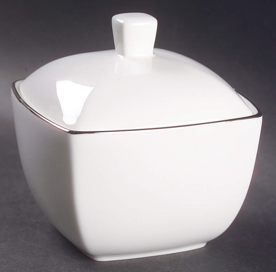 Couture Platinum Sugar Bowl & Lid by Mikasa-1