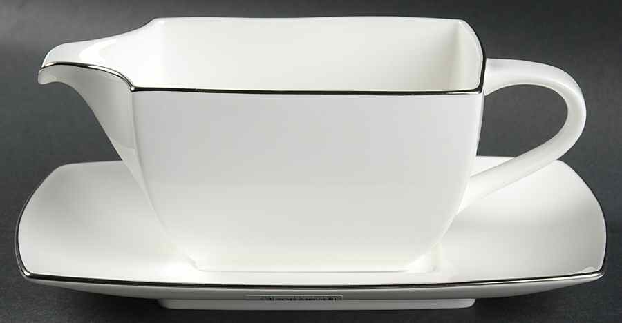 Couture Platinum Gravy Boat & Underplate by Mikasa-1
