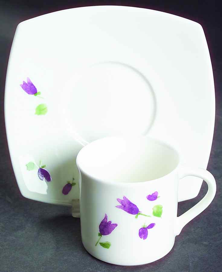 Mixed Bouquet Espresso Cup and Saucer Set by Mikasa-1