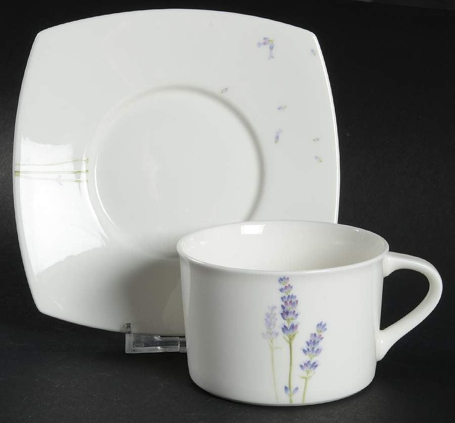 Lavender Lane Flat Cup & Saucer Set by Mikasa-1