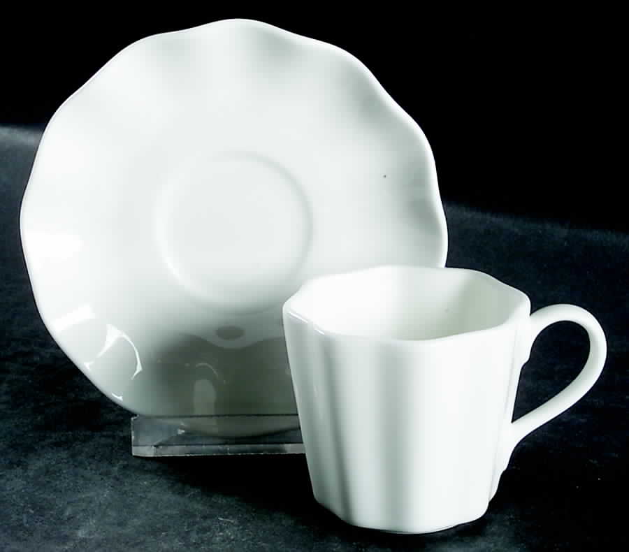 Bridal Veil Espresso Cup and Saucer Set by Mikasa-1