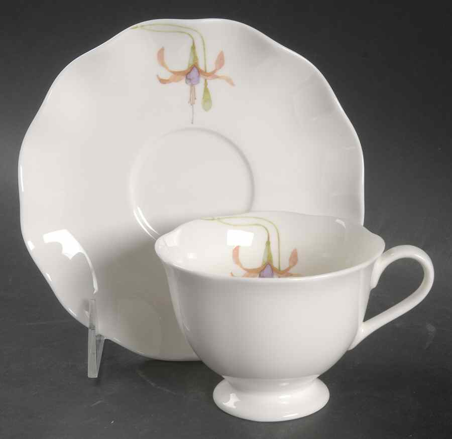 Affection Footed Cup & Saucer Set by Mikasa-1