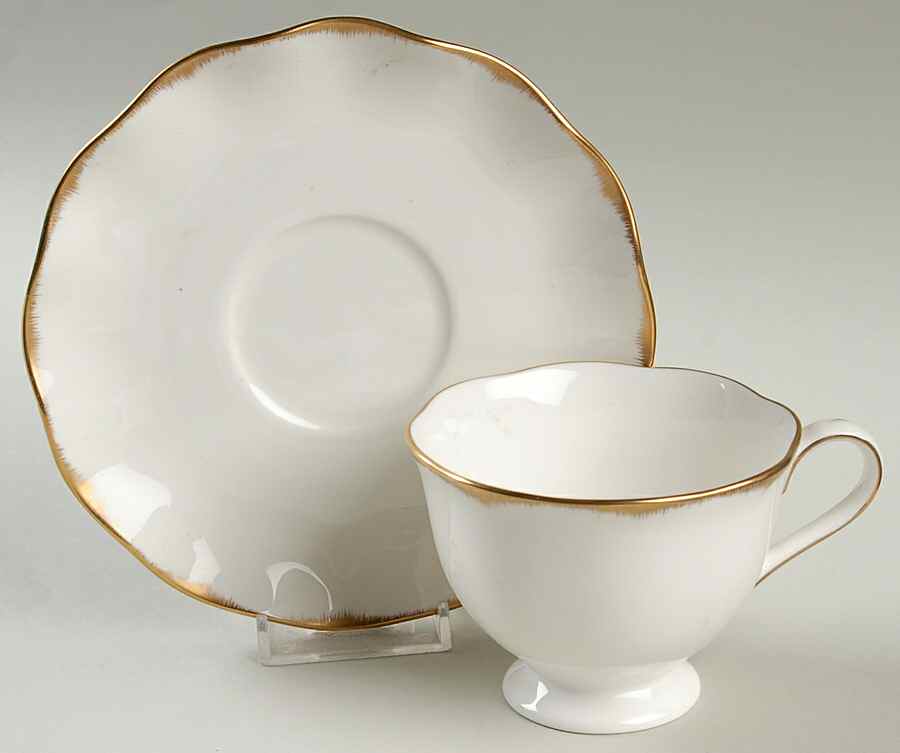 Midas Touch Footed Cup & Saucer Set by Mikasa-1