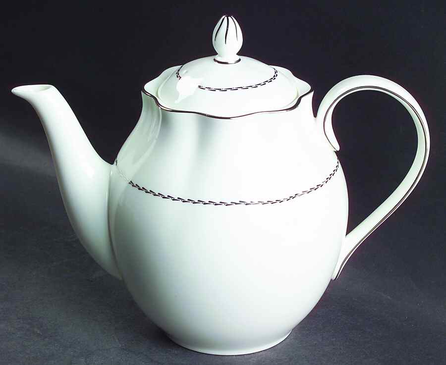Platinum Ring Coffee Pot & Lid by Mikasa-1
