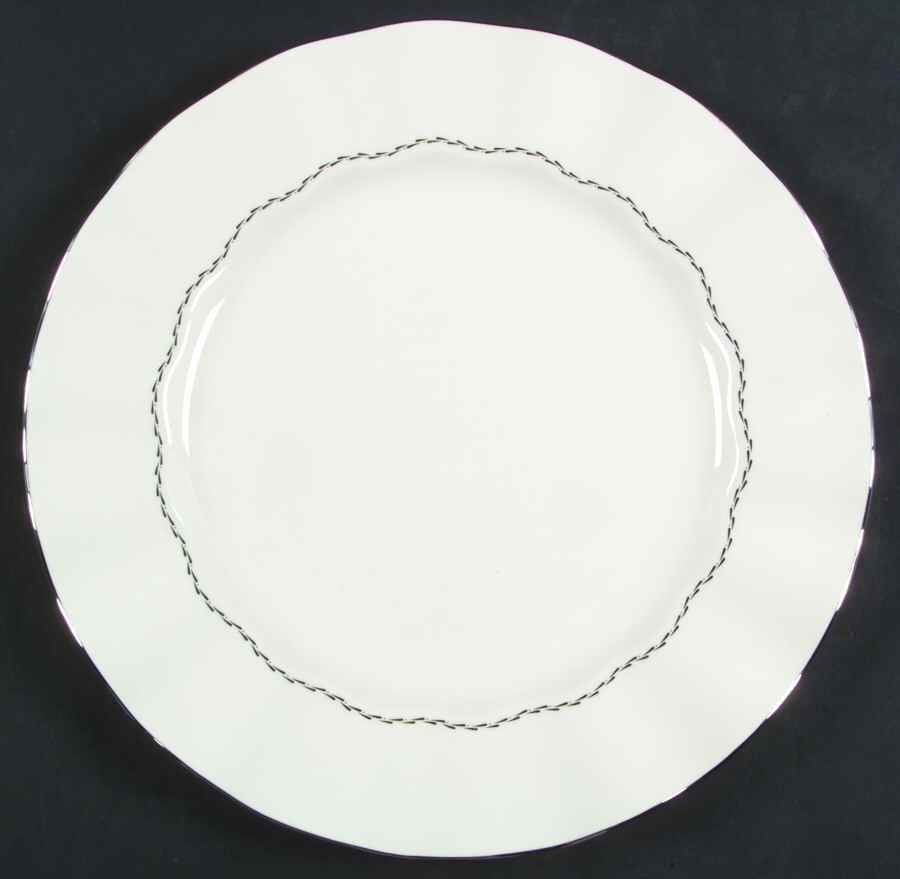 Platinum Ring Dinner Plate by Mikasa-1