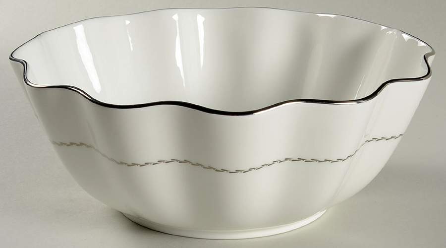 Platinum Ring 9" Round Vegetable Bowl by Mikasa-1