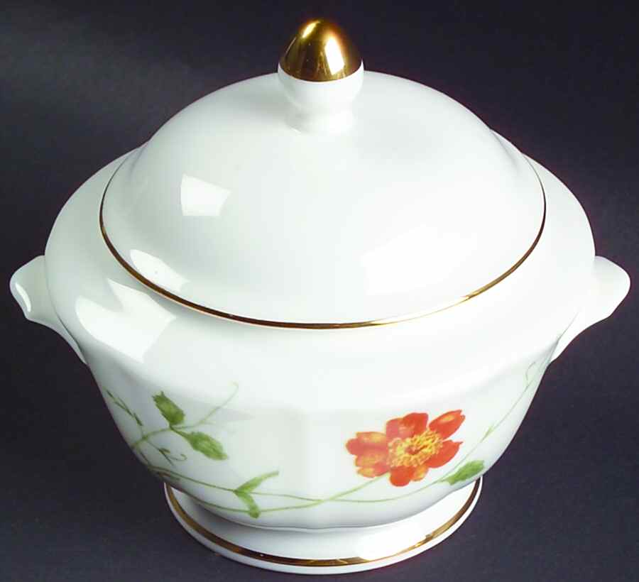 Nature's Elegance Sugar Bowl & Lid by Mikasa-1