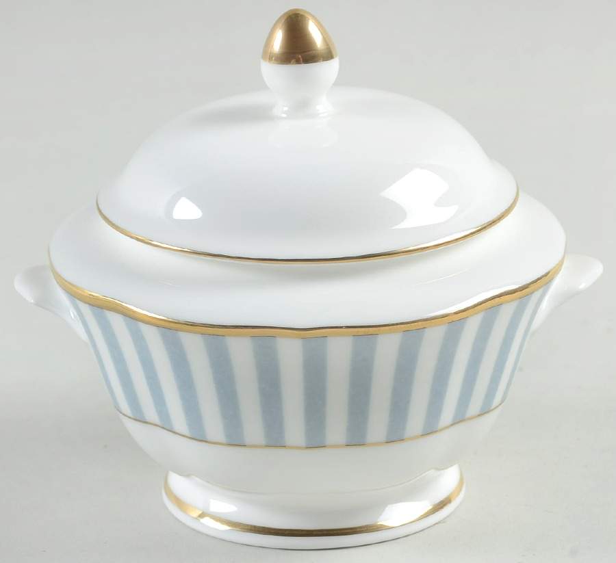 Fashion Blue Sugar Bowl & Lid by Mikasa-1