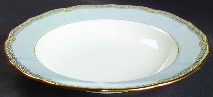 Deville Blue Large Rim Soup Bowl by Mikasa-1