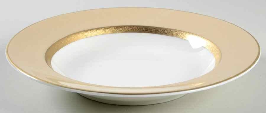 Classique Taupe Rim Soup Bowl by Mikasa-1