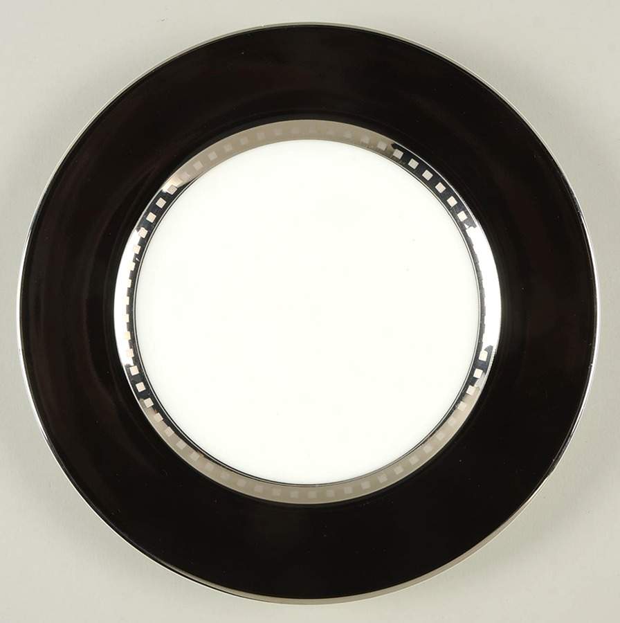 Avante Black Salad Plate by Mikasa-1