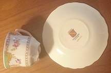 Sevres Flat Demitasse Cup & Saucer Set by Myott Staffordshire-1