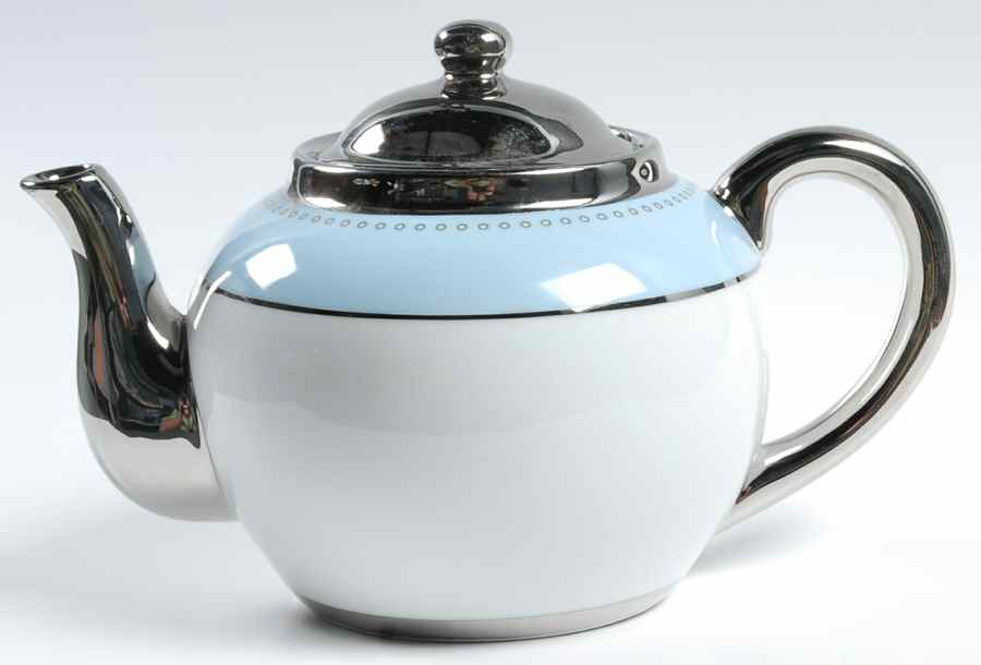 Carolina Blue Teapot & Lid with Infuser by Marc Blackwell-1