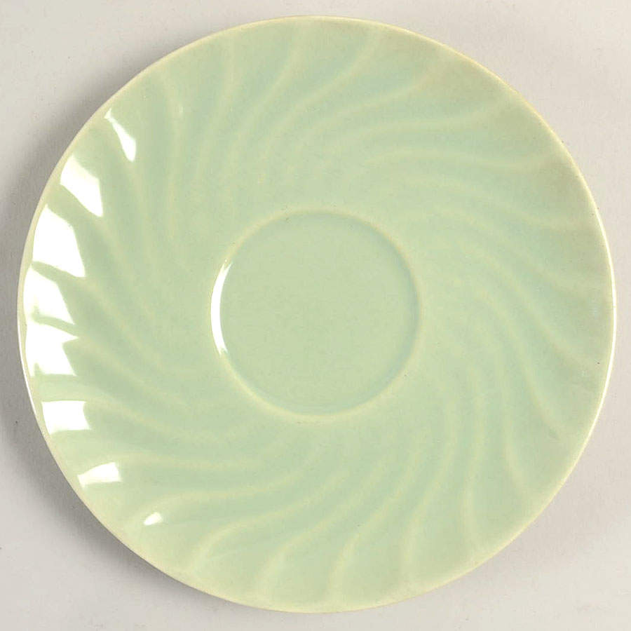 Yorkshire Green (Matte) Saucer by Metlox - Poppytrail - Vernon-1