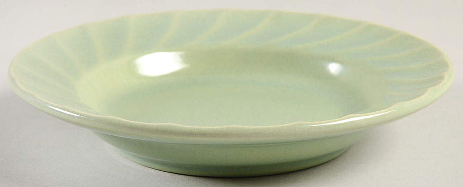 Yorkshire Green (Matte) Rim Fruit/Dessert (Sauce) Bowl by Metlox - Poppytrail - Vernon-1