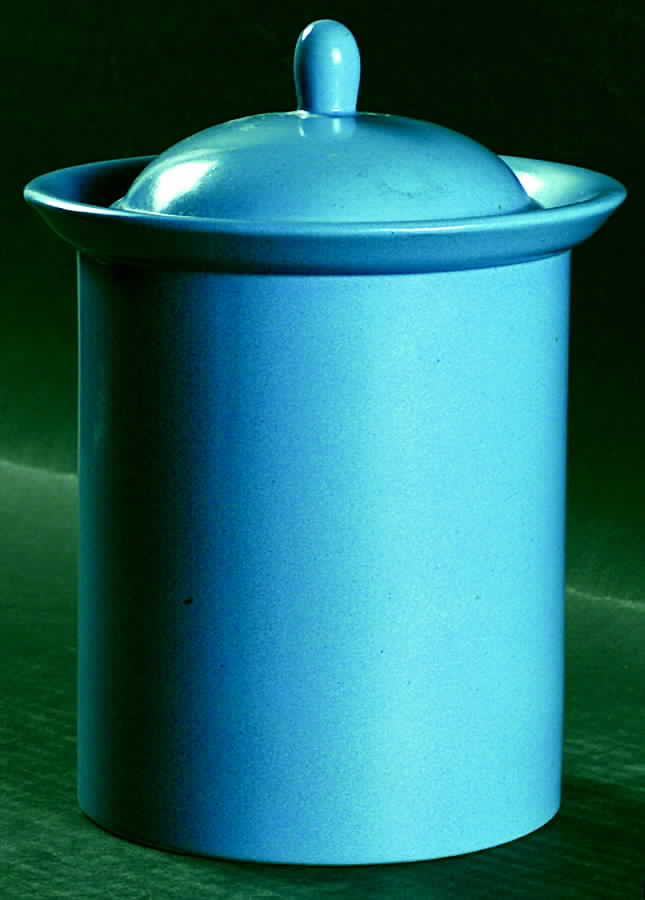 Blue Medium Canister & Lid by Mikasa-1