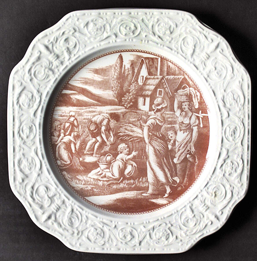The Four Seasons Square Dessert Plate by Mottahedeh-1