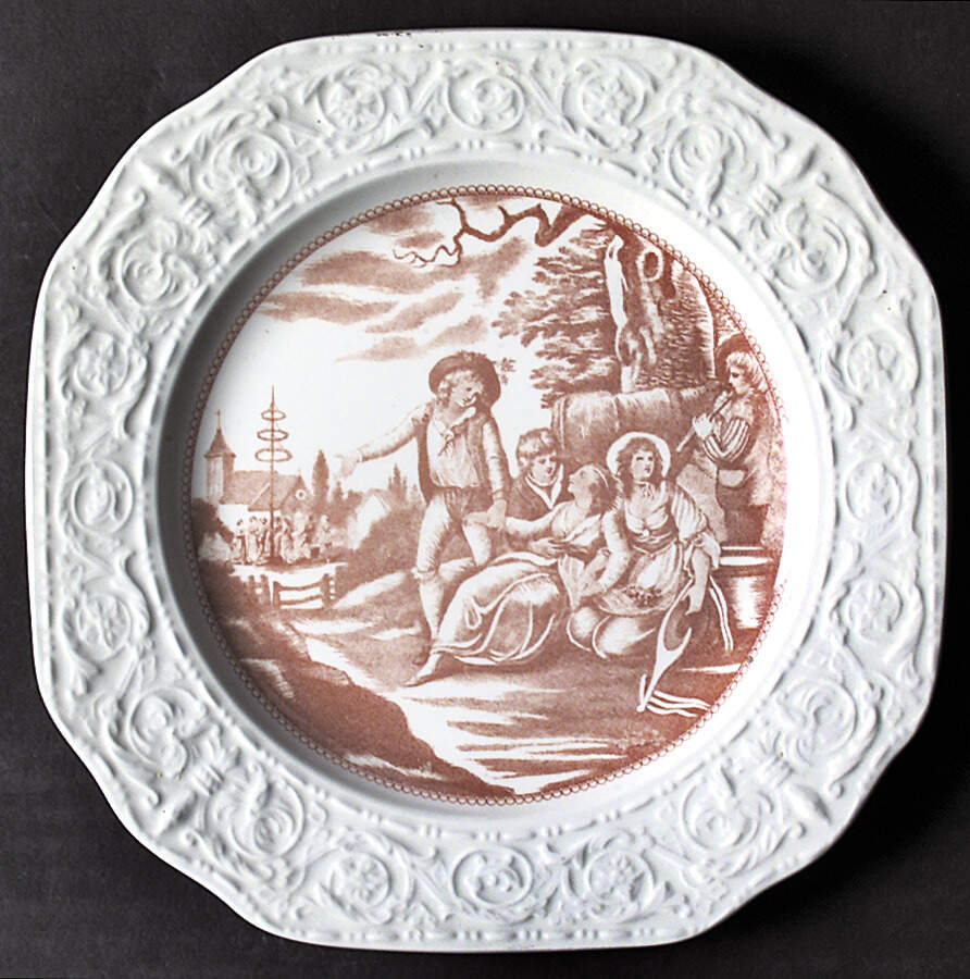 The Four Seasons Square Dessert Plate by Mottahedeh-1