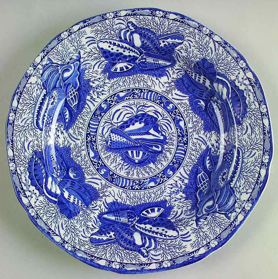 Torquay Blue (Scalloped, No Trim) Salad/Dessert Plate by Mottahedeh-1