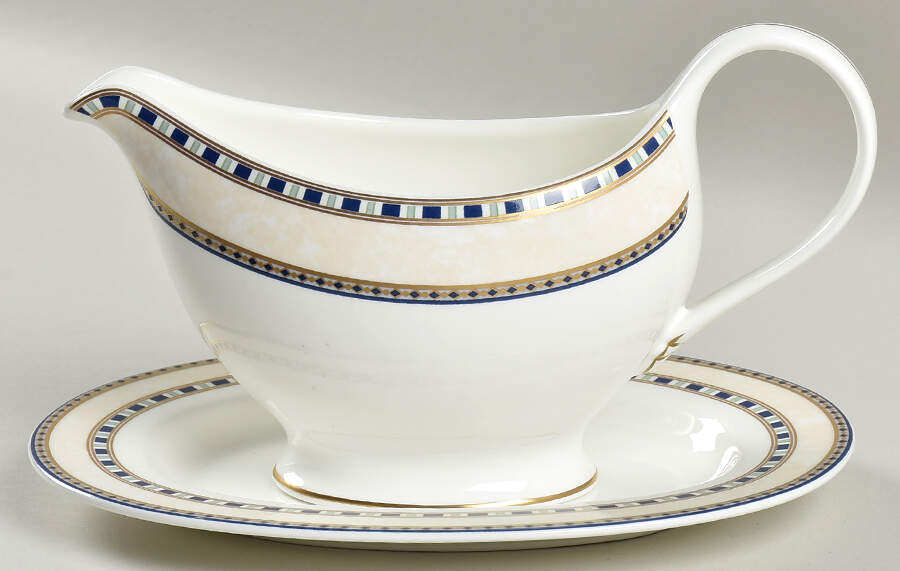 Pavillion Gravy Boat & Underplate by Mikasa-1