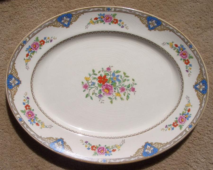 Newelyn 15" Oval Serving Platter by Myott Staffordshire-1