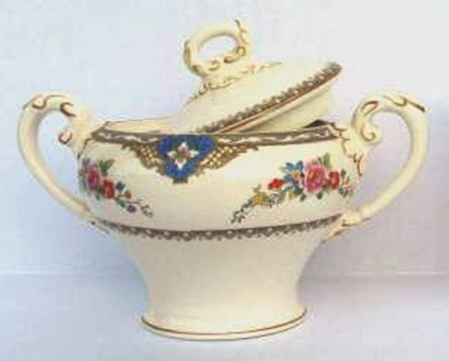 Newelyn Sugar Bowl & Lid by Myott Staffordshire-1
