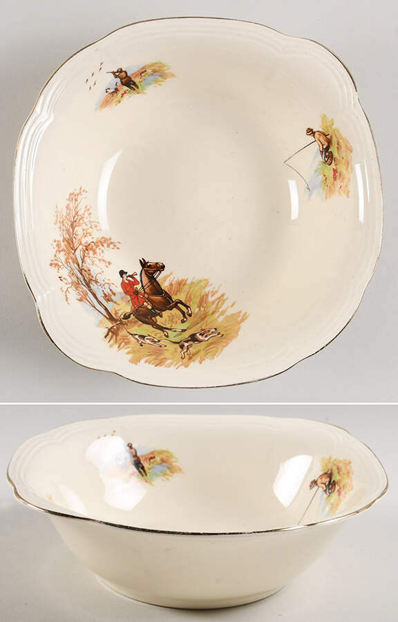 Country Life 9" Round Vegetable Bowl by Alfred Meakin-1