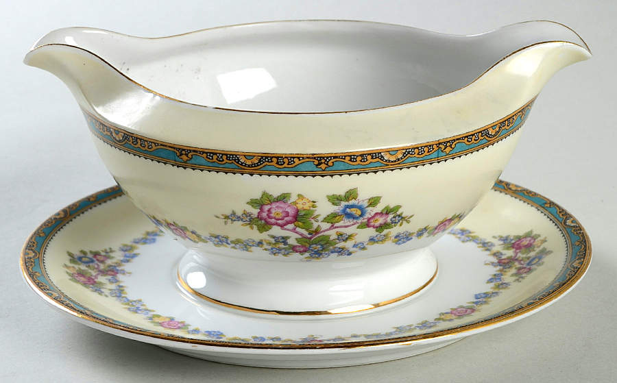 MEI1134 Gravy Boat with Attached Underplate by Meito-1