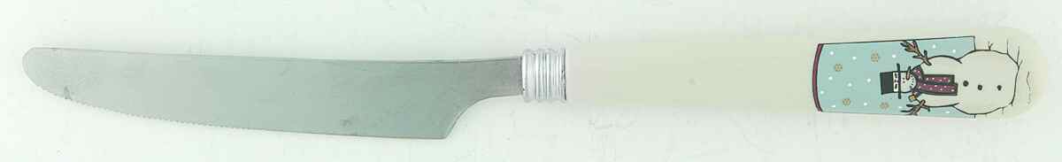 Snowmen Serenade II Small Dinner Knife by Meiwa-1