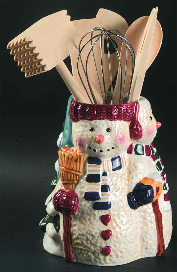Snowmen Serenade II Figural Utensil Set by Meiwa-1