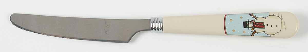 Snowmen Serenade II Small Dinner Knife by Meiwa-1